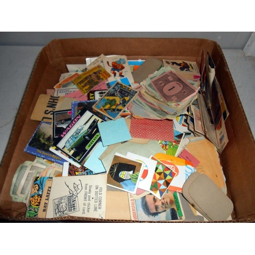 252 - A quantity of misc collectors cards including bubble gum and Batman plus Monopoly money etc.