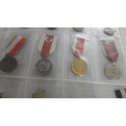 2162 - Approximately 20 military and other medals with ribbons, (mainly restrikes).