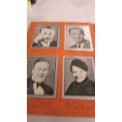 2163 - A Silvered Photo Gallery of Broadcastings Greatest Personalities (full set of 36 cards).