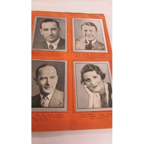 2163 - A Silvered Photo Gallery of Broadcastings Greatest Personalities (full set of 36 cards).