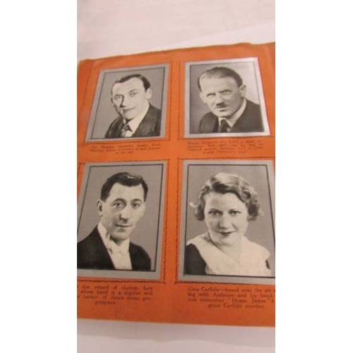 2163 - A Silvered Photo Gallery of Broadcastings Greatest Personalities (full set of 36 cards).