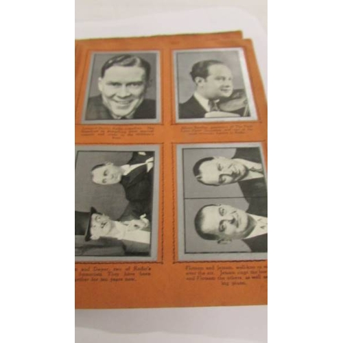 2163 - A Silvered Photo Gallery of Broadcastings Greatest Personalities (full set of 36 cards).