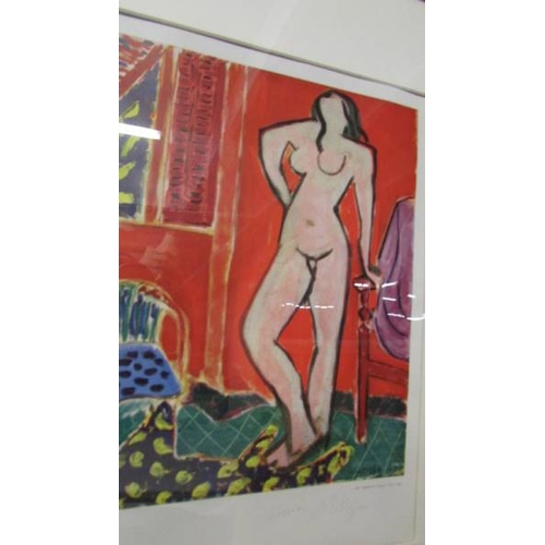 2310 - Henri Matisse (1869-1954) lithographic print Editions De La Revue Verve of a female nude entitled ' ... 