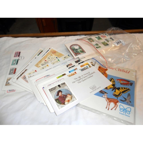 262 - A box of approximately 38 limited edition first day lithographs & collection of approximately 75 vin... 