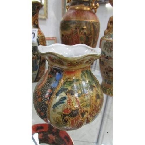 1130 - 7 Assorted size Chinese vases, 2 a/f.