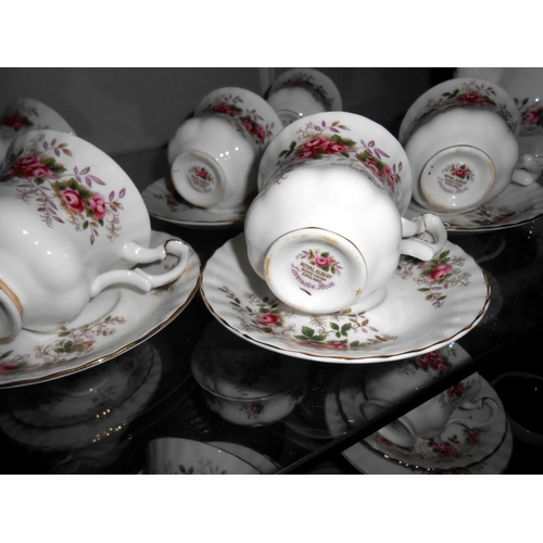 340 - A Royal Albert Lavender Rose 32 piece tea and coffee set all pieces in good condition