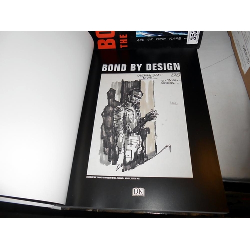 352 - A Bond by design 'The Art of the James Bond films' hardback book in cover (folio style)