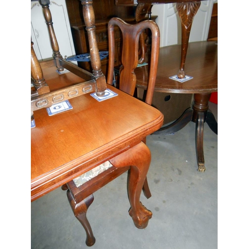 464 - A set of 4 Edwardian high back dining chairs