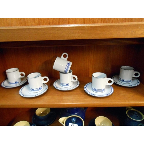 520 - A quantity of Denby dinnerware and other dinner ware, also includes 11 piece Hornsea coffee set (mis... 