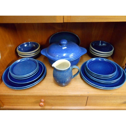 520 - A quantity of Denby dinnerware and other dinner ware, also includes 11 piece Hornsea coffee set (mis... 