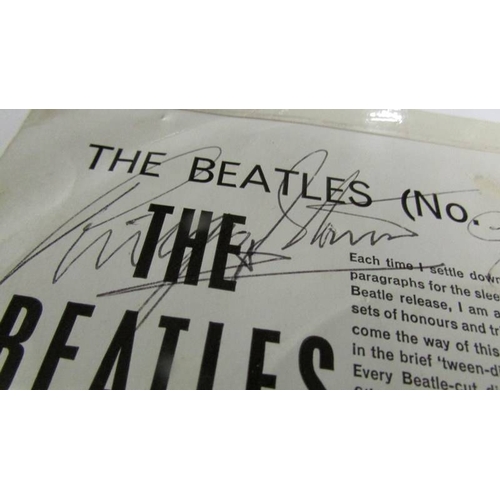 2167 - The Beatles No.1 mono EP record with Beatles signatures on reverse cover (signatures have not been a... 