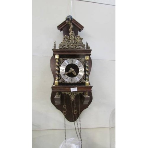 1206 - A mixed lot of modern clocks including a wall clock, anniversary, carriage clocks etc.,