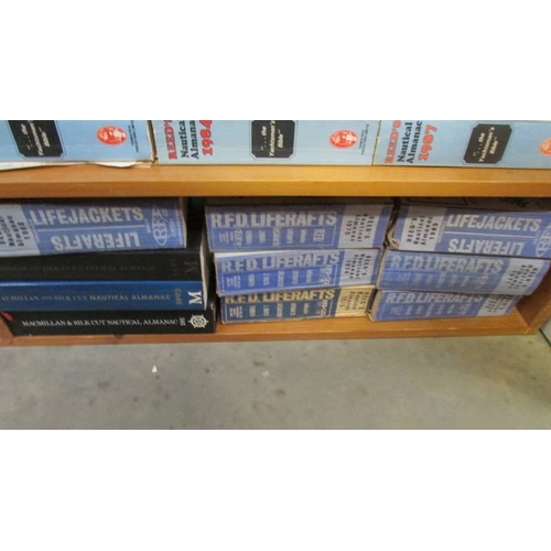 1214 - A large quantity of Reed's Nautical Almanac 1962-1994 and one from 1937 etc.,