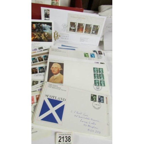 2138 - A mixed collection of first day covers ranging from 1968 - 2018 including some rarer examples.