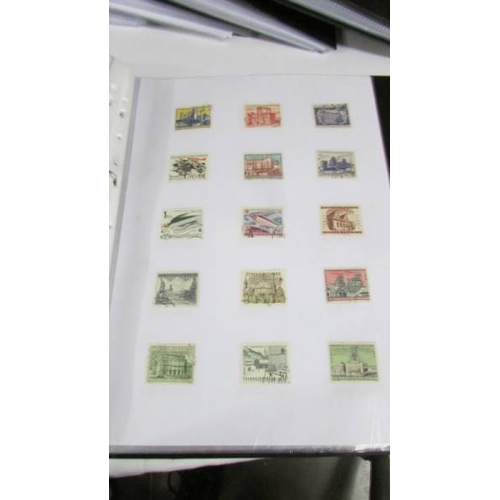 2143 - Ten albums of stamps including France, Russia, Poland, Hungary etc.,