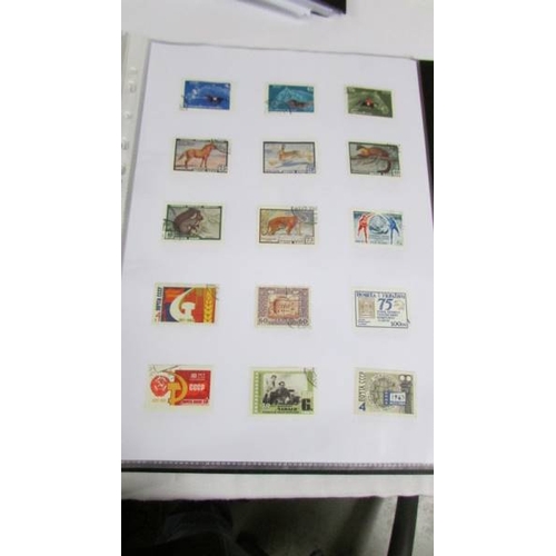 2143 - Ten albums of stamps including France, Russia, Poland, Hungary etc.,