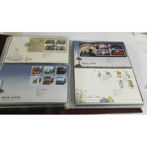 2144 - A large collection of first day covers in 5 albums.