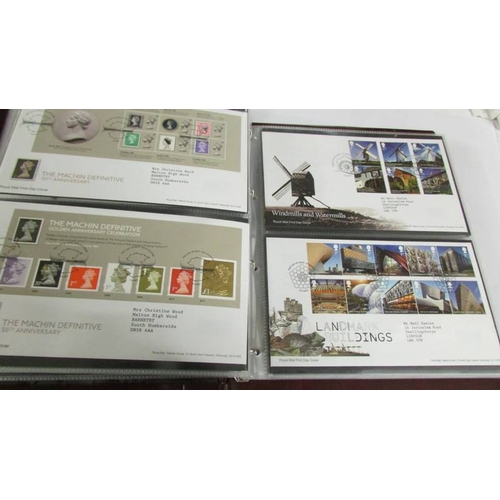 2144 - A large collection of first day covers in 5 albums.