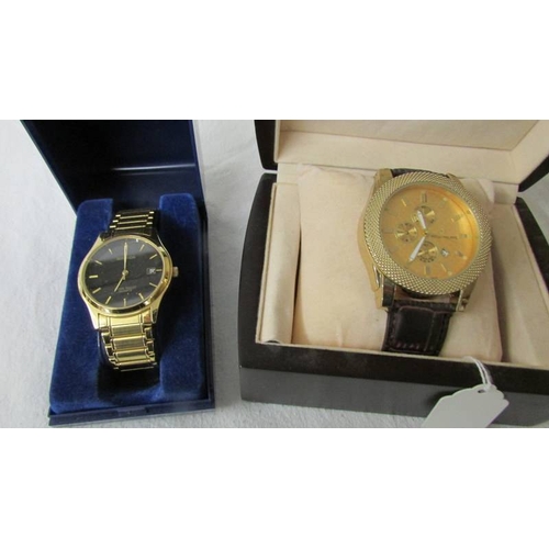 2230 - 2 boxed wrist watches including Sekonda and one marked Patek Philippe.