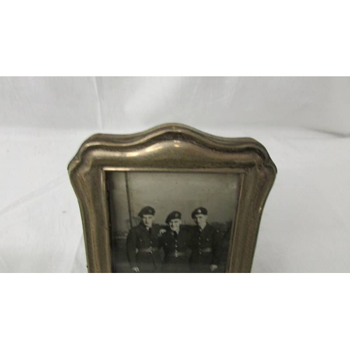 2238 - A hall marked silver photo frame.