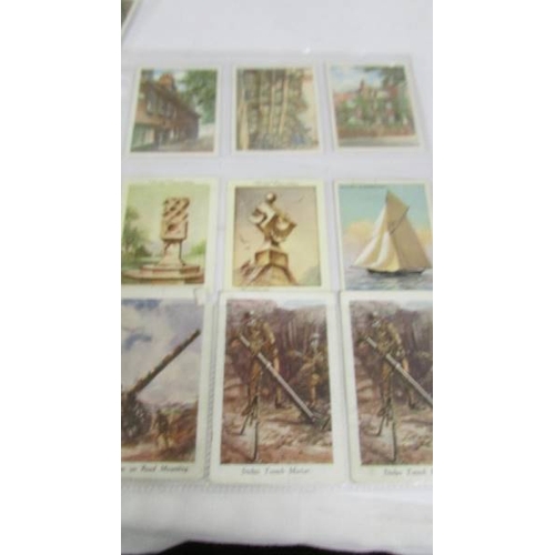 2279 - 27 Players Kings and Queens of England cigarette cards circa 1935, 12 Players artillery in action, 1... 