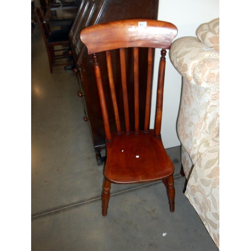 311 - A Victorian Beech lath back chair