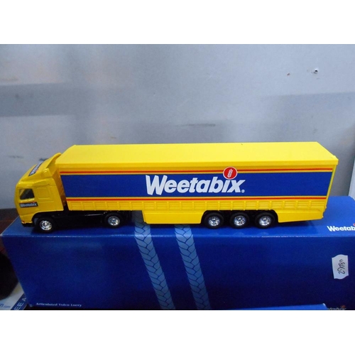 313 - 4 boxed Weetabix Corgi Classic vehicles