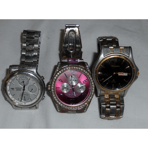 279 - A quantity of assorted watches and a box of watch straps