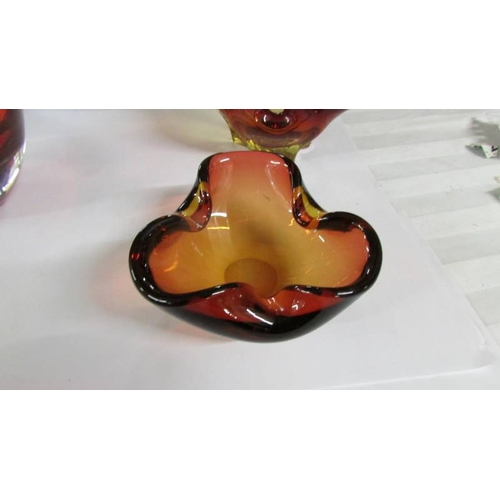 2283 - Five studio glass bowls.