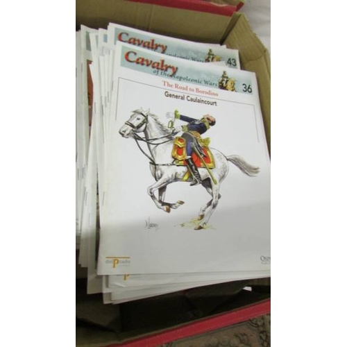 2347 - A large quantity of Del Prado cavalry of the Napoleonic wars magazines.