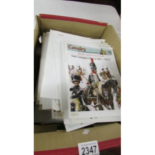 2347 - A large quantity of Del Prado cavalry of the Napoleonic wars magazines.