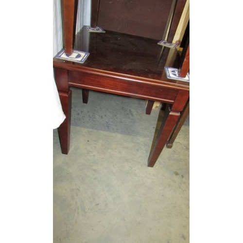 2388 - 3 good quality mahogany occasional tables.