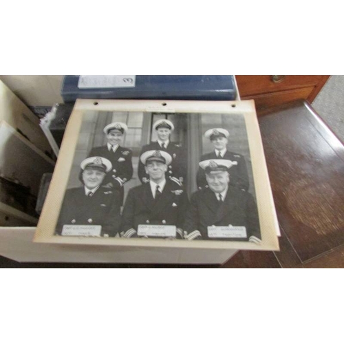 2409 - 3 photo albums of civil and warship photographs and some postcards.