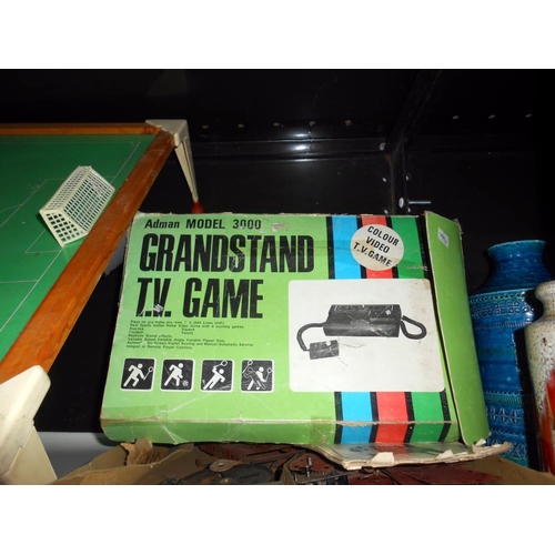 3 - A Grandstand model 3000 t.v.game (untested) quantity of vintage meccanno and a super soccer table fo... 