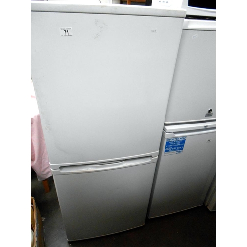 71 - A tall fridge freezer (maker unknown)