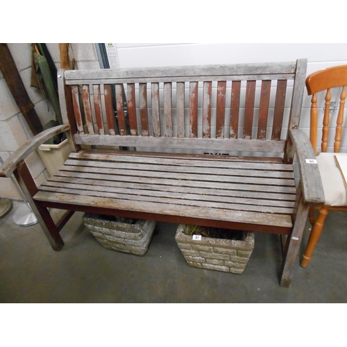 80 - A wooden garden bench