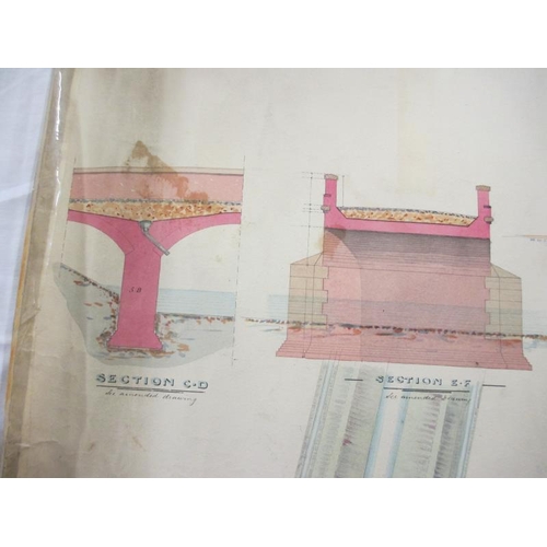 2410 - A large collection of rolled up design drawings for Lincolnshire bridges, mainly from 1920/30/40's b... 