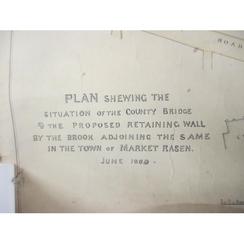 2410 - A large collection of rolled up design drawings for Lincolnshire bridges, mainly from 1920/30/40's b... 