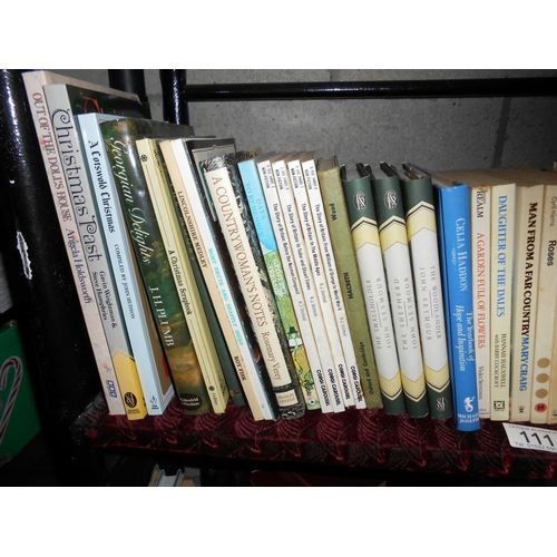 111 - 2 shelves of assorted books including 3 fairy books by Mary Cicely Barker and 4 books from the libra... 