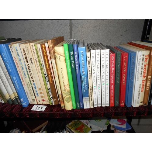 111 - 2 shelves of assorted books including 3 fairy books by Mary Cicely Barker and 4 books from the libra... 