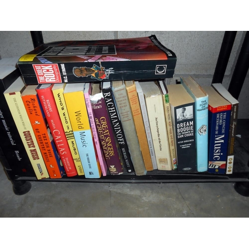 116 - A quantity of music related books including The History of Violin Playing etc.