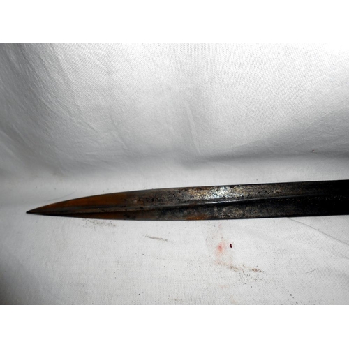 2327 - A mid Victorian officer sword with chagrin hilt