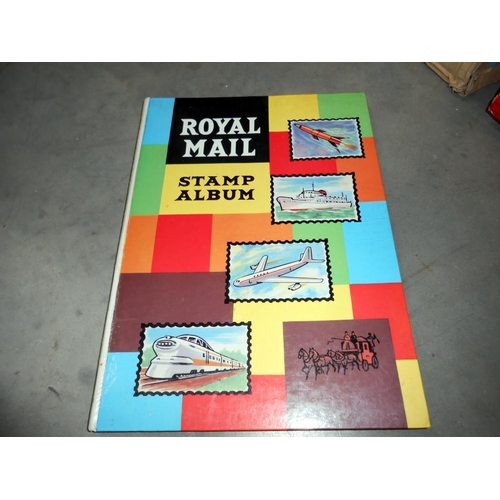 1237 - A box of stamp albums including USA, GB etc.,