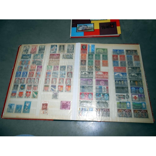 1237 - A box of stamp albums including USA, GB etc.,