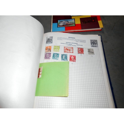 1237 - A box of stamp albums including USA, GB etc.,