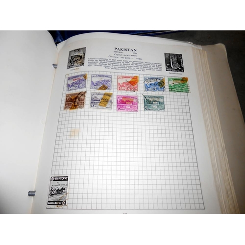 1237 - A box of stamp albums including USA, GB etc.,