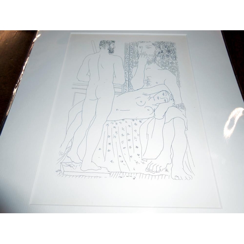 2302 - Pablo Picasso (1881-1973) Collection of 6 prints Vollard suite mainly nudes circa 1956. All mounted ... 