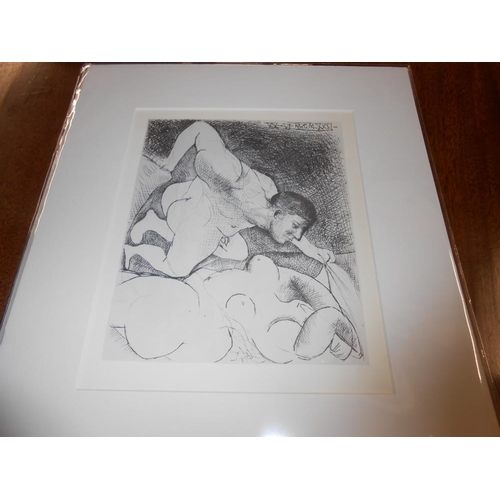 2302 - Pablo Picasso (1881-1973) Collection of 6 prints Vollard suite mainly nudes circa 1956. All mounted ... 