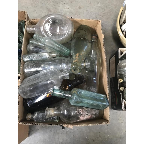 43 - A good lot of clean bottles & jars etc