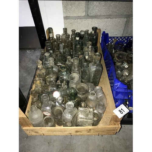 81 - 3 boxes of small potion bottles